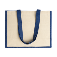 Tragetasche aus Jute mit Langhenkel und Baumwolle