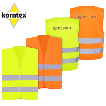 Unisex-Signalweste, einseitig bedruckt, R&uuml;cken