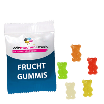 Vegane smart Gummibärchen 10g Tütchen, neutrales Muster