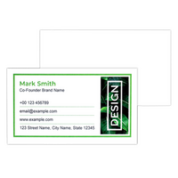 Visitenkarten quer 4/0 farbig 90 x 50 mm (einseitiger Druck), Offsetkarton