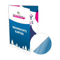 weihnachtskarten-gefalzt-auf-din-a4-4seiter-mit-partieller-uvlackveredelung