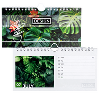 Wochenkalender 58 Seiten (52 Wochen + Deckblatt + 2 Zusatzblätter) DIN lang quer (210 x 105 mm)