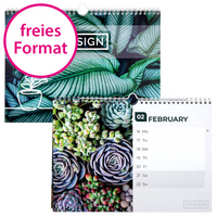 Wochenkalender 58 Seiten (52 Wochen + Deckblatt + 2 Zusatzblätter) Eigene Größe (freies Format)
