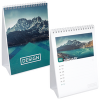 Wochentischkalender zum Aufstellen 58 Seiten (52 Wochen + Deckblatt + 2 Zusatzblätter) DIN A5 hoch (148 x 210 mm)