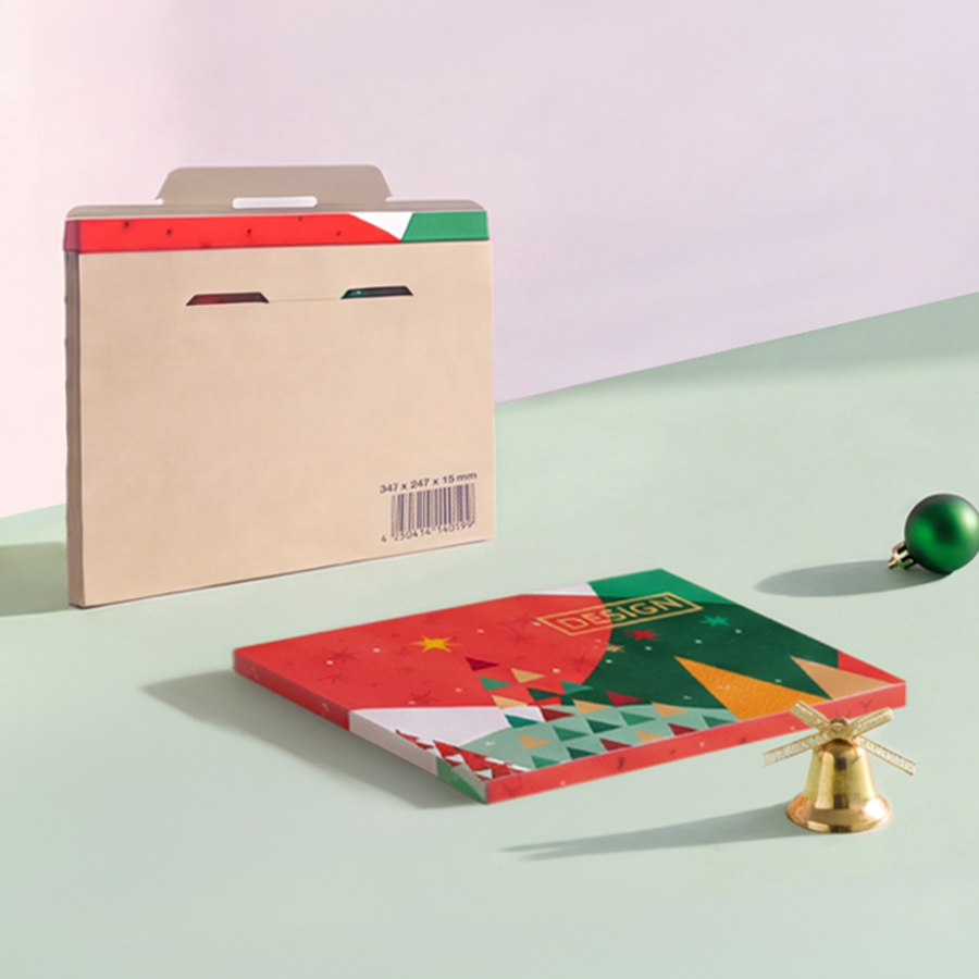 Adventskalender im Versandkarton vorgepackt