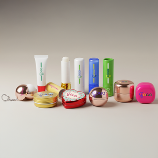Unterschiedliche Lippenflege, Lippenbalsame und Lippenpflegestifte mit Ihrem Design