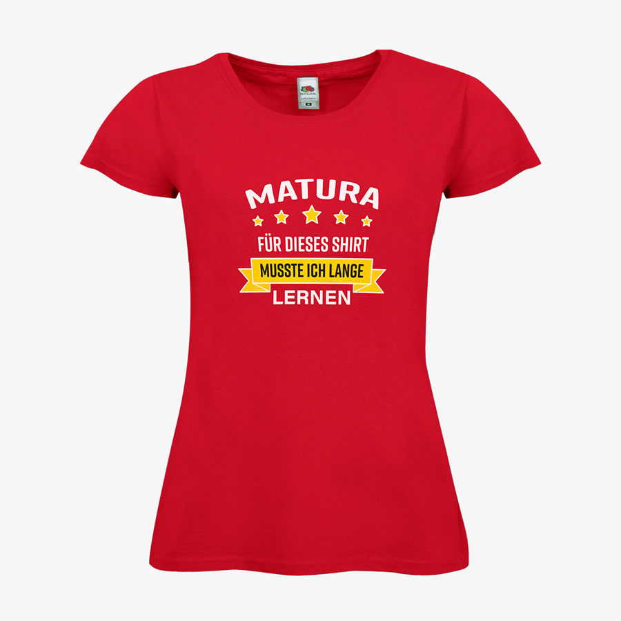 Matura-T-Shirt für Damen Fruit of the Loom Budget