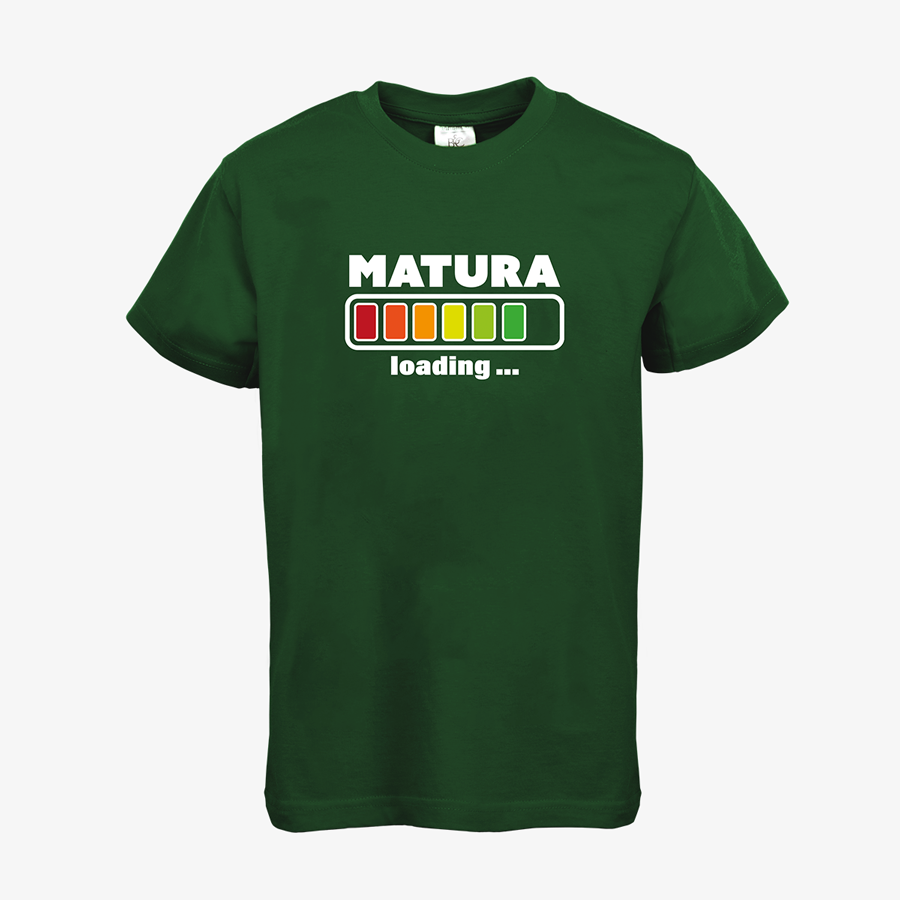 Matura-T-Shirt für Jugendliche BC Collection Basic bottlegreen
