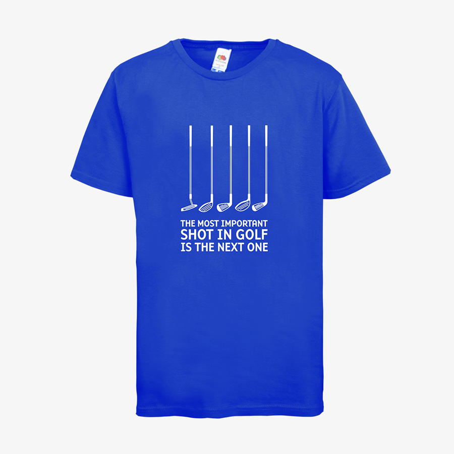 T-Shirt mit Motiv Golfschläger für Kinder Premium royalblue