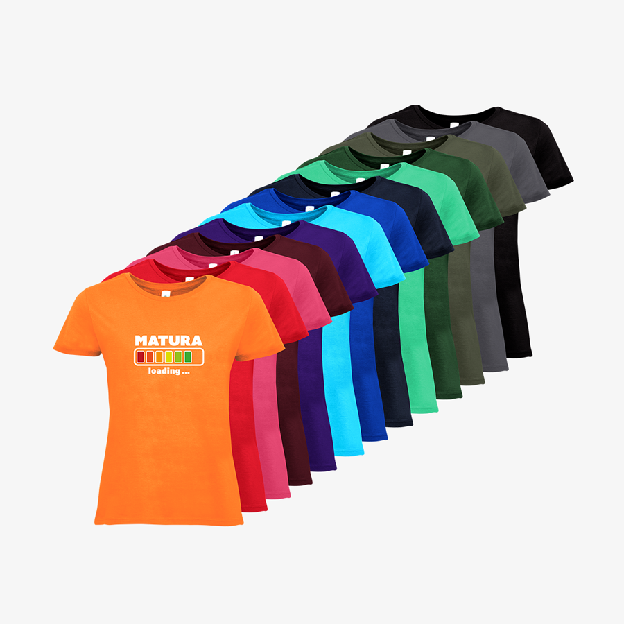 T-Shirts mit Matura-Motivdruck Damen BC Collection Sortiment