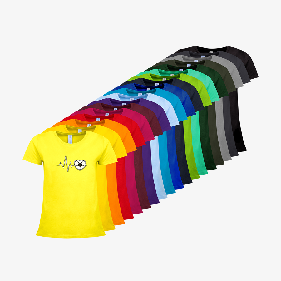 T-Shirts mit Standardmotiv Fussball Damen BC Premium Sortiment