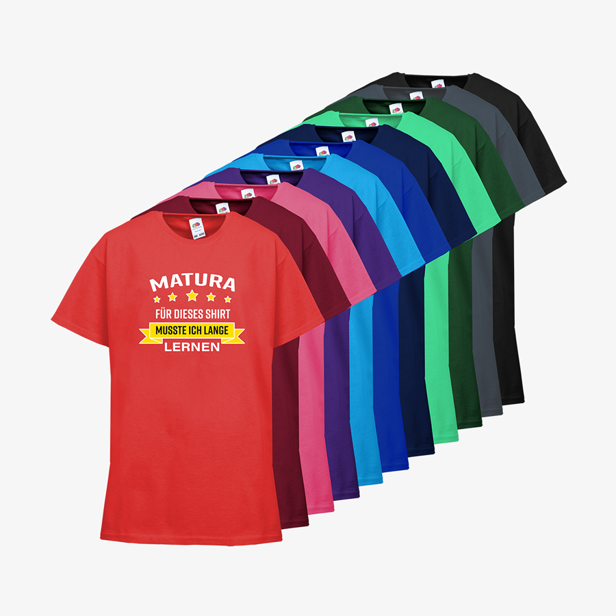 T-Shirts für Jugendliche mit Motiv Matura Basic Sortiment