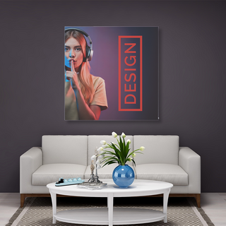 Akustikbild für Wandmontage, bedruckt mit Wunschmotiv