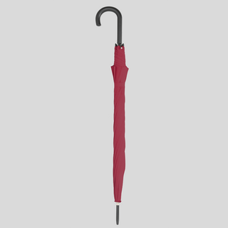 Geschlossener Automatik-Partner-Stockschirm von doppler in Rot, vollfarbig bedruckbar