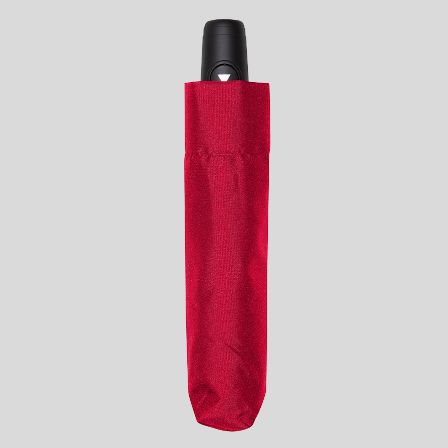 Geschlossener Mini-Taschenschirm mit Automatik von doppler in rot, vollfarbig bedruckbar
