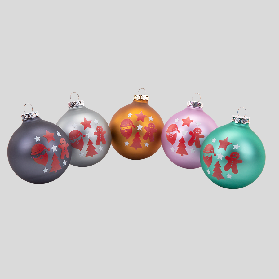 8 cm grosse Christbaumkugeln bedrucken