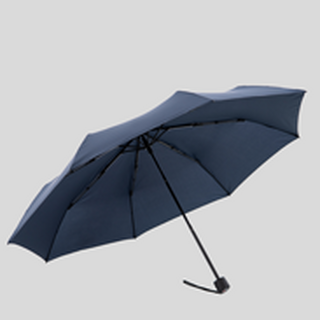 Regenschirm Knirps Taschenschirm navy offen Unterseite