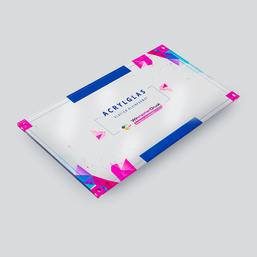 Acrylglasplatte im Kleinformat und mit individuellem Druck
