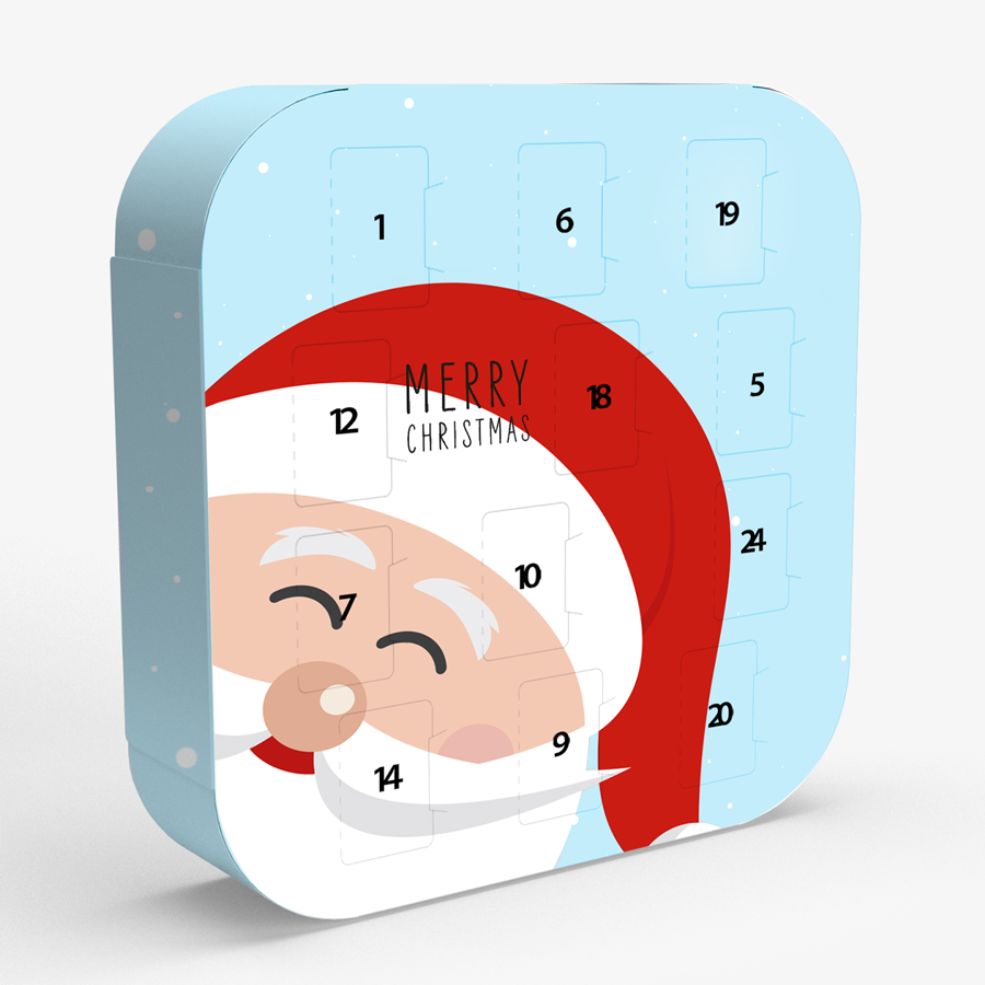 Seitenansicht Lindt Lindor beidseitiger Adventskalender