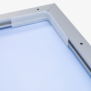 Akustikbilder Wandmontage Rückseite Detail Aluminiumrahmen