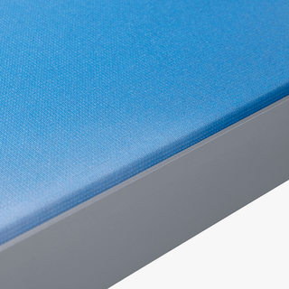 Akustikbilder Wandmontage Detail Rahmen und Textilbanner