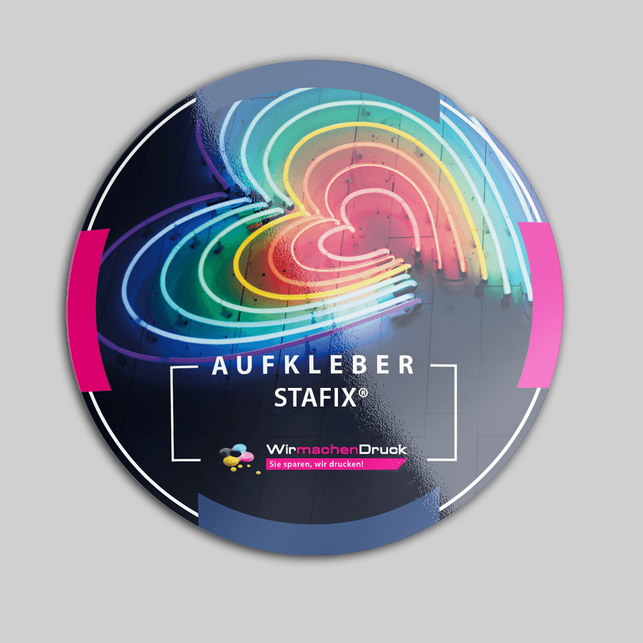 Aufkleber STAFIX rund