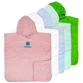 Baby-Badeponchos in verschiedenen Farben, individuell bestickt