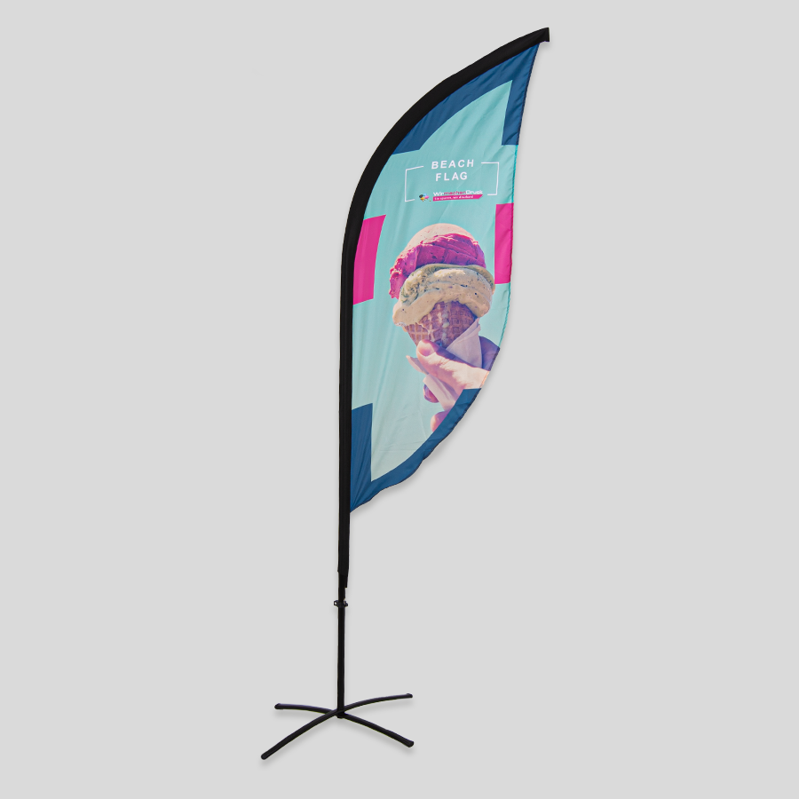 Beachflag Konvexflag individuell bedruckt