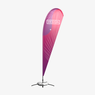 Beachflag Snowflag Basic Dropflag L bedrucken