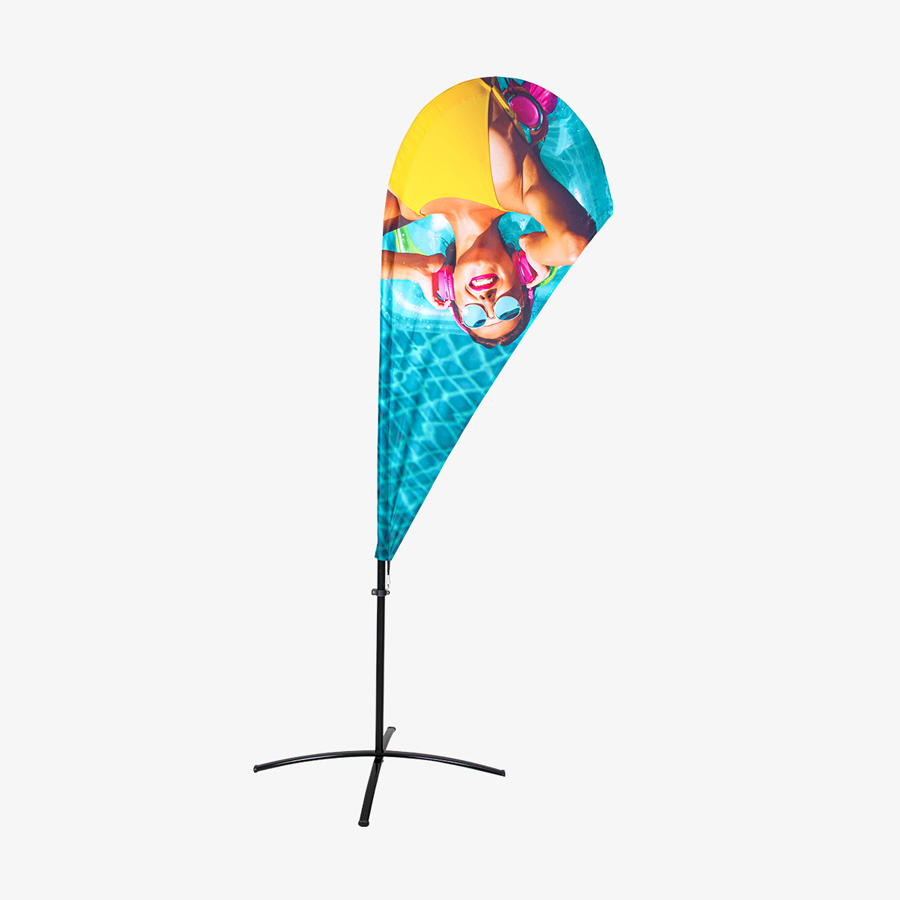 Beachflag im Wunschdesign mit bedrucktem Mastkanal