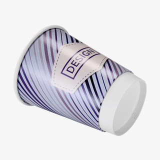 Pappbecher mit Eichstrich für 300 ml Inhalt, doppelwandig