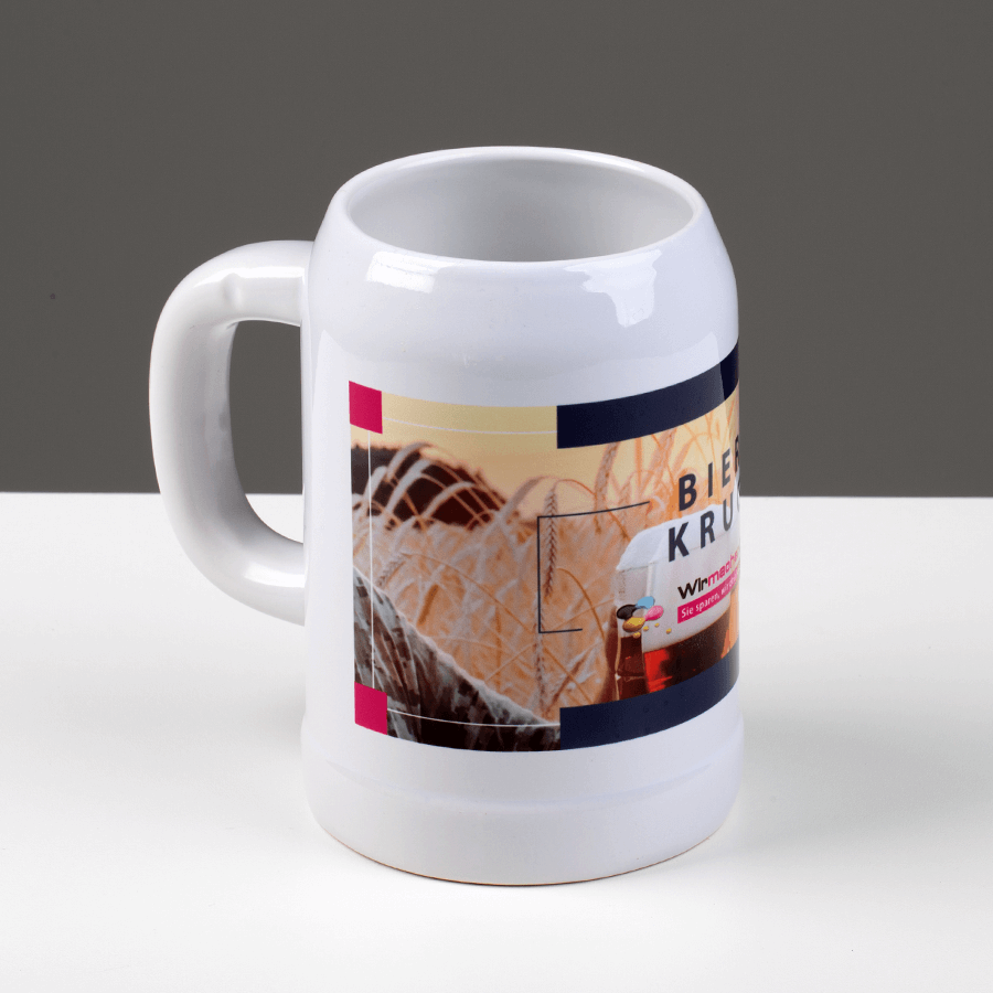 Classic-Bierkrug mit 500 ml Fassungsvermögen und personalisierbarem Druck