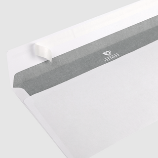 Detail Couvert DIN lang mit Lasche an der langen Seite