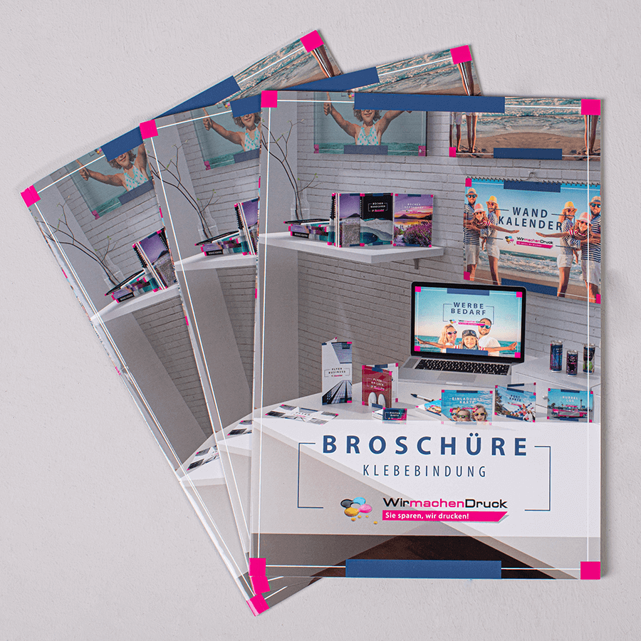 Broschüren mit Klebebindung Coveransicht