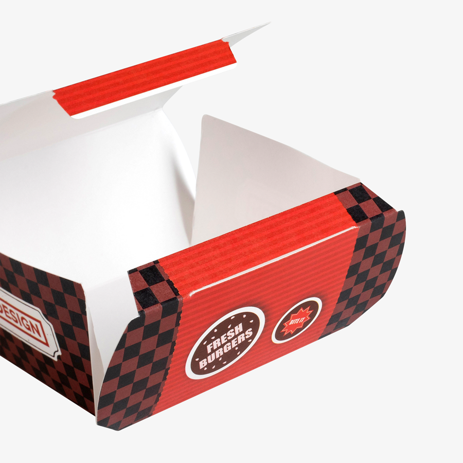 Burgerbox in Grösse S mit Einstecklasche