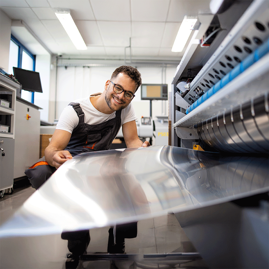 Abbildung des Druckverfahrens Computer-to-Plate im Prozess
