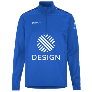 Craft-Halfzip-Trainingsshirt für Herren mit individuellem Druck an zwei Druckpositionen
