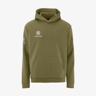 Hochwertiger Craft-Hoodie mit individuellem Aufdruck auf zwei Druckpostionen (Brust und Ärmel)