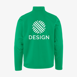 Grüne Craft-Trainingsjacke für Kinder, individuell auf dem Rücken bedruckt