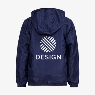 Craft-Windjacke in Navy für Kinder, auf Rücken individuell bedruckt