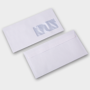 Couvert Briefumschlag CH Format B5/6 unbedruckt mit Fenster rechts