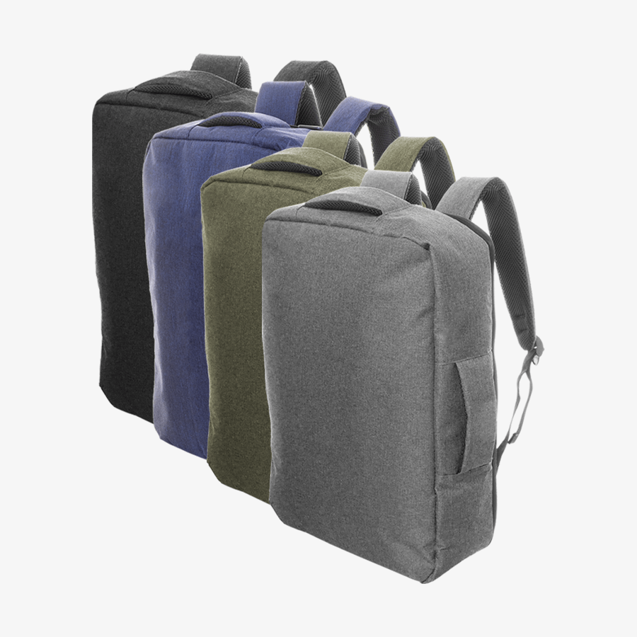 Doppelfunktionsrucksack aus nachhaltigem RPET ohne Werbeanbringung