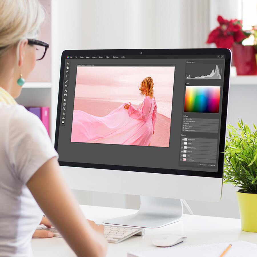 Grafische Arbeiten am Computer in der Druckvorstufe