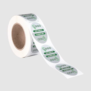Ovale Verschlussetiketten mit Perforation mit eigenem Motiv bedruckt
