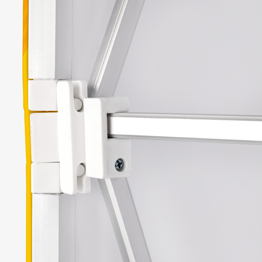 Detail Messewand Faltdisplay mit Kedersytem