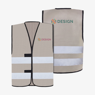 Farbige Unisex-Warnweste in Grey, mit Digitaltransferdruck auf Brust und Rücken