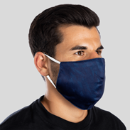 Fashion Maske R1 3-lagig dunkelblau Anwendungsbeispiel