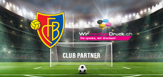 Sportsponsoring FCB Club Partner WIRmachenDRUCK.ch Headerbild