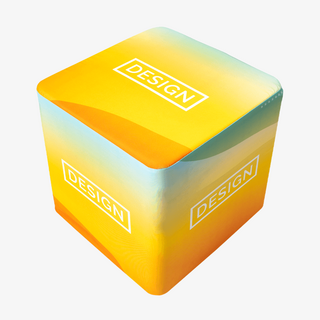 Praktischer Flatcube mit vollfarbig bedrucktem Bezug