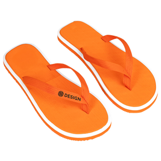 Individuell bedruckte Flip-Flops mit Textiloberfläche, in verschiedenen Farben erhältlich
